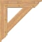 Ekena Millwork Traditional Traditional Smooth Bracket w/ Offset Brace, Western Red Cedar, 7 1/2"W x 32"D x 32"H BKT0806X32X32TRA01SWR - alternate 2